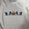thumbnail image 5 of YDFCWXW Toddler Boy Girl Easter Outfit Rabbit Short Sleeve T Shirt Plaid Shorts Little Baby Kids Bunny Clothes Set Summer (White, 18-24 Months), 5 of 9