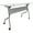 Silver, variant on Lorell White Laminate Flip Top Training Table White Top - Silver Base - 4 Legs - 29.50" Table Top Length x 23.60" Table Top Width - 48" Height - Assembly Required