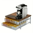 thumbnail image 2 of LOVEVER Double Layer  Coffee Pod Stand with Sliding Basket  Can Hold 72 Capacity K Pod  Suitable for Home Office Cafe Counter, 2 of 7