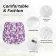 thumbnail image 6 of Lsque Daisies Flowers Printed Women's Running Shorts with Liner Pockets,Elastic Quick Dry Workout Athletic Gym Yoga Shorts,Womens High Waist Shorts-Medium, 6 of 9