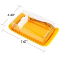 thumbnail image 3 of Caja para cortar mantequilla, recipiente para guardar queso y mantequera, color amarillo, 3 of 4
