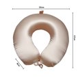 thumbnail image 7 of Real Silk Neck Pillow, Adjustable Comfortable Travel Pillows, 100% Mulberry Silk Neck Pillow for Travel, Relief Back and Neck Pain in Travel - Pink, 7 of 7