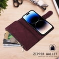 thumbnail image 2 of Wallet Multi Card Zipper Leather Case For Google Pixel 8 8Pro 8A 7 7Pro 7A 6 6Pro 6A 5A Pixel 4A 4XL 3A 3A XL, 2 of 8