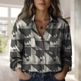 thumbnail image 2 of Blusa Domirica de verano, hawaiana, playa, floral, para mujer, gris, 4XL, 2 of 2