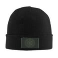 thumbnail image 2 of XMXT Winter Casual Beanie Hats for Men Women, Mandala Pointer Background Unisex Adult Cap Warm Daily Knit Hat Skull Caps, Black, 2 of 9