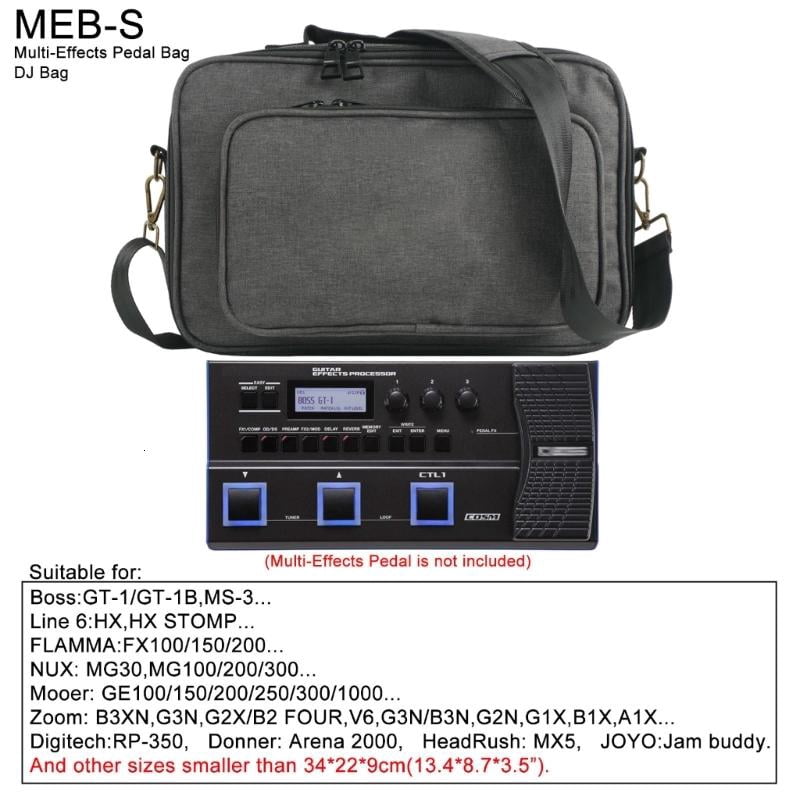 CEORPER Guitar Effects Pedal Board Carrying Bag Universal Waterproofed Effects Pack