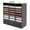 black, variant on White 24 Compartments Office Mailbox with 2 Drawers, Wood Mail Organizer, Countertop Literature Sorter with Adjustable Shelves for Office, Home, School