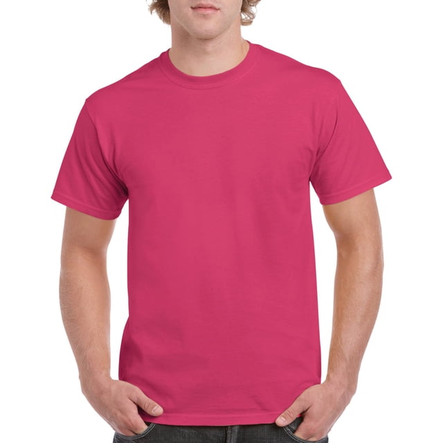 Gildan T-Shirt en Coton Épais pour Hommes, 4TG, Heliconia