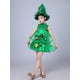 thumbnail image 2 of Disfraz de Navidad para niños, disfraz de árbol de Navidad, vestido de actuación, falda de gasa, disfraz de actuación con lentejuelas, árbol pequeño verde, 2 of 5