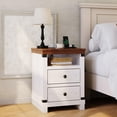 thumbnail image 7 of TROPOW Nightstand with Charging Station, 2 Drawers, USB Ports & Power Outlets, Modern Bedside End Table Accent Side Table for Bedroom or Living Room, 7 of 7