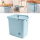 thumbnail image 2 of Cubo de basura colgante de cocina de 2,4 galones, sellado debajo del fregadero, cubo de compostaje interior para dormitorio de RV azul, 2 of 9