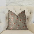 thumbnail image 2 of Plutus 12" x 20" Petal Party Luxury Throw Pillow in Orange and Beige, 2 of 3
