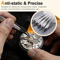 thumbnail image 4 of Uxcell ESD-242 Tweezers 4.9" Length Precision Anti-Static Stainless Steel Pointed Tip Tweezers with 259 Model Replacement Tip for Electronics Craft Jewelry DIY, Black, 4 of 7