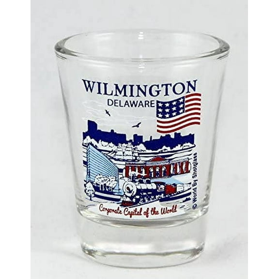 wilmington delaware great american cities collection shot glass