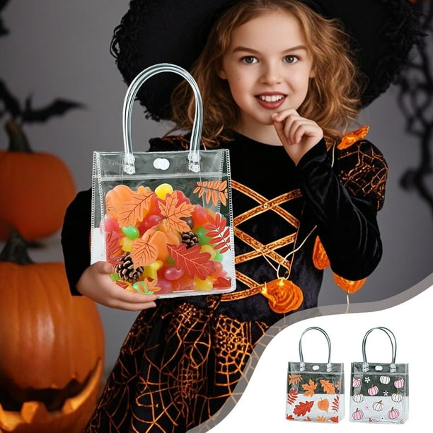Bolso Transparente de Pvc Naranja | Regalo Ideal para Estudiantes | Impermeable y Ligero | 15 X 16 X 8 Cm | Bolsa Decorativa