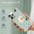 thumbnail image 2 of COMIO  Cute Flowers Floral Daisy Bee Clear Phone Case Compatible with iPhone 15 Case 6.1" (2023), Soft Slim Fit Protective Cover for iPhone 15 Case for Women Girls(Daisy Bee), 2 of 4