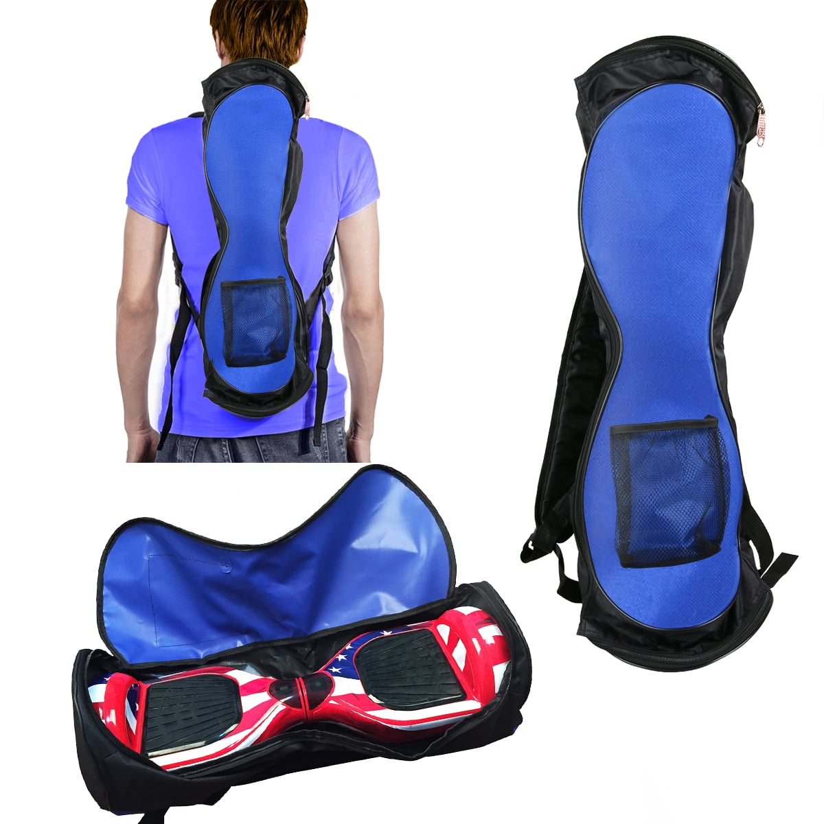 New 2 Wheel 8' Self Balancing Hover Board Carry Bag Blue 