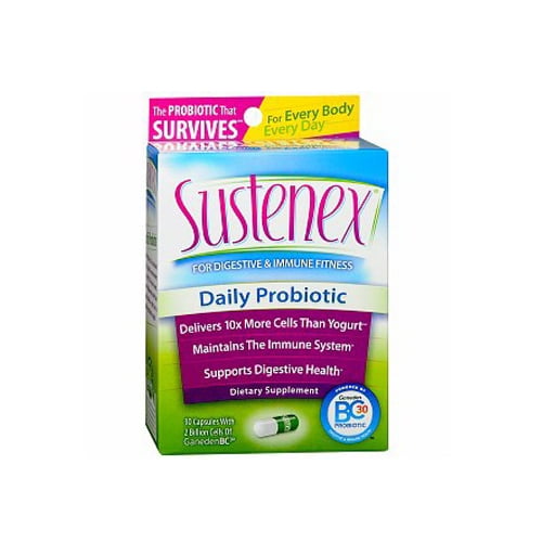 Sustenex Daily Probiotic Capsules For Digestive And Immune Fitness 30 Ea