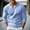 Light Blue, variant on Men's New Fall Winter Slim Fit V Neck Knit Sweater (Green S)