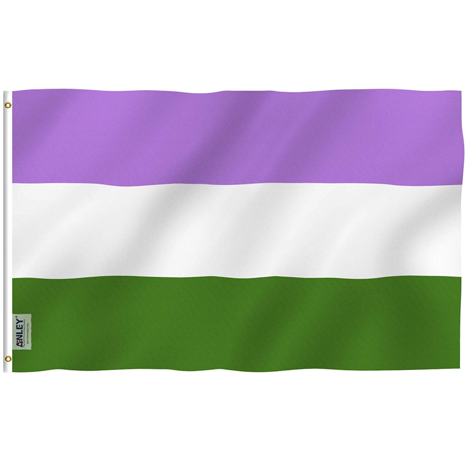 Anley 3 ft x 5 ft Genderqueer Flag LGBT Genderqueer Pride Flags