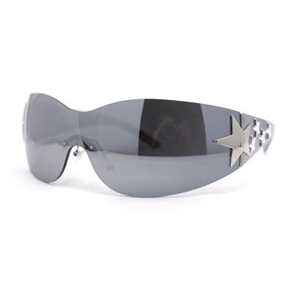 Womens Elegant Rimless Shield Wrap Luxury Designer  display picture 1