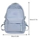 thumbnail image 2 of Mochila informal simple Mochila universitaria con múltiples bolsillos a prueba de agua para libro de computadora portátil, 2 of 8