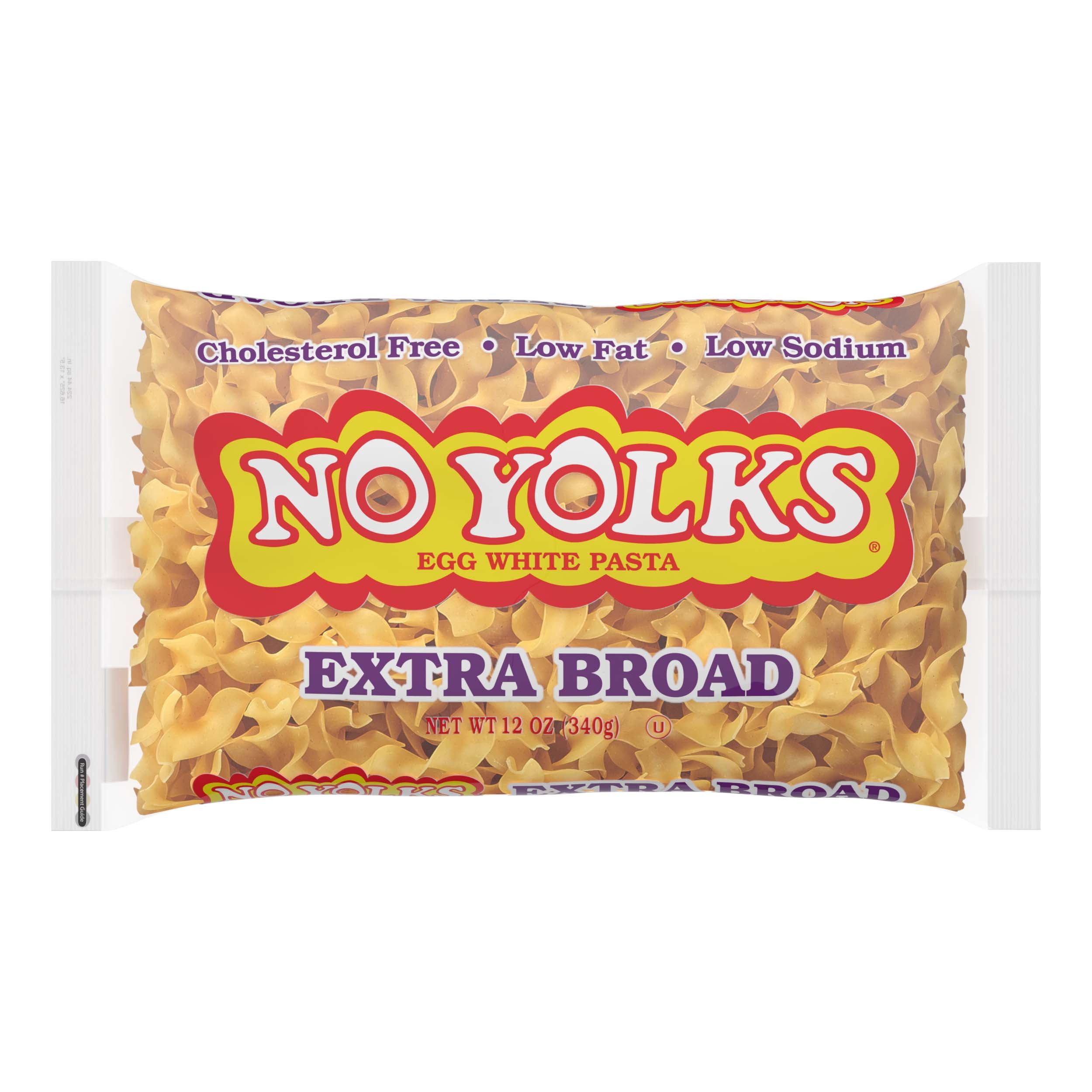 (6 pack) No Yolks Extra Broad Egg White Noodles, 12 ounce bag