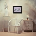 thumbnail image 3 of Lori Deiter 14x12 Black Modern Wood Framed Wall Art Titled - Bicycle in Lavender, 3 of 6