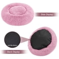 thumbnail image 4 of Cama para perros, cómoda, redonda, suave, lavable, con cojín para gatos, camas para mascotas pequeñas y medianas (rosa), 4 of 5