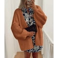 thumbnail image 6 of PRETTYGARDEN Womens Oversized Cardigan Sweaters Fall Long Lantern Sleeve Knit Open Front Lightweight Sweater, 6 of 10