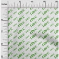 thumbnail image 2 of oneOone Tissu Popeline de Coton Vert Écriture Matériel de Robe Tissu Imprimé Tissu au Mètre 42 Pouces de Large, 2 of 4