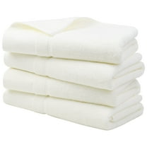 Unique Bargains Bath Towel Set 27" x 54" Soft 100% Combed Cotton 600 GSM Luxury Towels 4 Beige