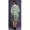 thumbnail image 4 of Bimba Robe Midi de Détente Tropicale pour Femmes, Tenue de Plage, TG-3X Bleu Bébé, 4 of 5