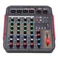 thumbnail image 2 of Consola de mezclas YYQTGG EQ de 4 canales y 3 bandas con enchufe estadounidense AC100-2, 2 of 9