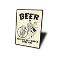 thumbnail image 4 of Beer, Helping Guys Dance Novelty Sign, Metal Wall Decor - 10x14 inches, 4 of 4