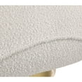 thumbnail image 4 of Meridian Furniture Geneva Cream Boucle Fabric Swivel Accent Chair, 4 of 8