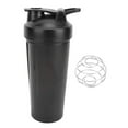thumbnail image 2 of 600ML Shaker Bottle with Wire Whisk Ball,Protein Powder Mixer Cup with Measurement Marks,Protein Shaker Bottle for Fitness Sports, 2 of 7