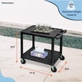 thumbnail image 2 of AV Cart LUXOR LP26-B 26H con 2 estantes de 136 kg de capacidad, color negro, 2 of 8