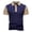 (Casual 408)Navy, variant on Mens Big & Tall Shirt Solid Color Blouse Casual Short Sleeve Summer Turndown Collar Button Knitted Tops Tees Plus Size