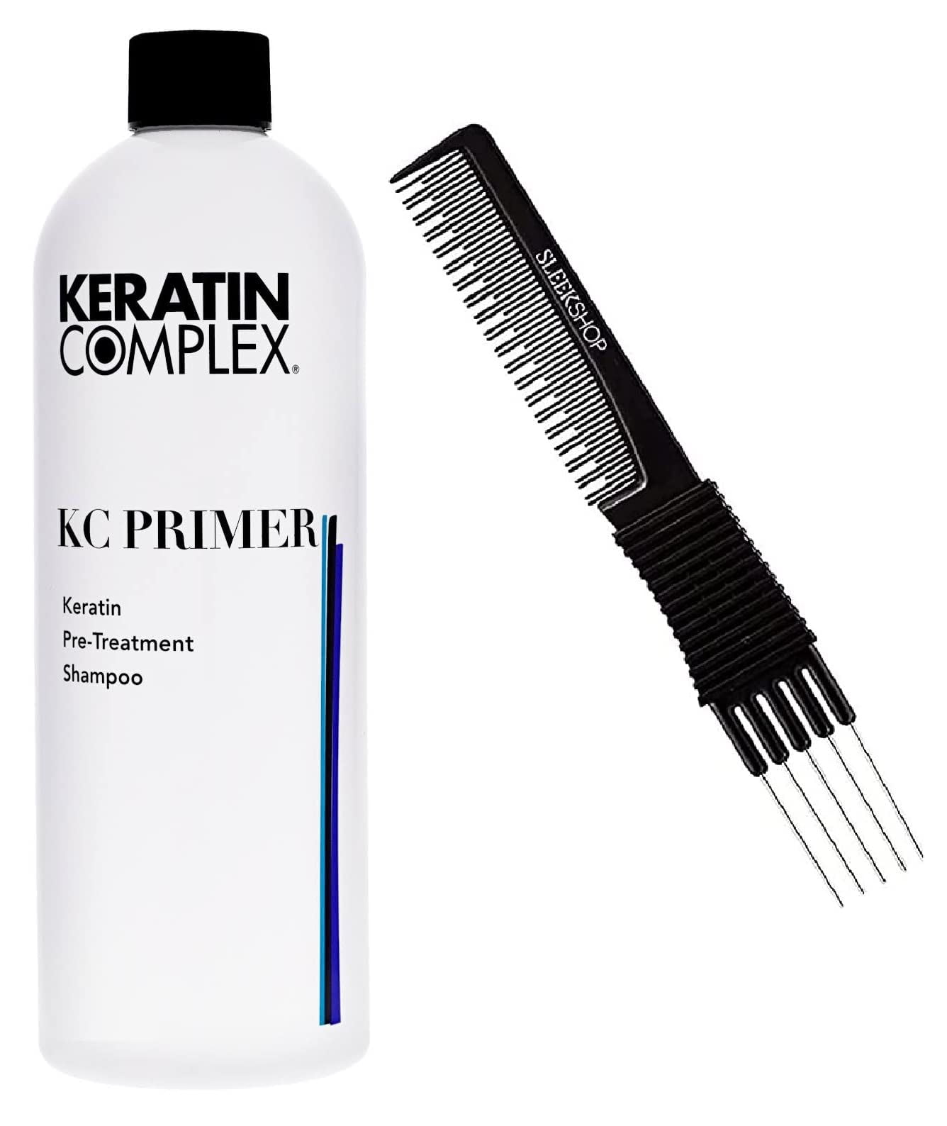 Keratin Complex KCTEXTURE KC Keratin Pre-Treatment Shampoo 8 oz (w/ Sleek Teasing Comb) KC Texture (KC PRIMER Keratin Shampoo 8 oz) - Walmart.com
