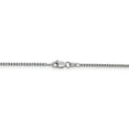 thumbnail image 4 of 14 Karat White Gold 1.5mm Hollow Round Box Chain, 4 of 5