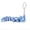 Blue Silver, variant on Creative 3D Printing Cat Model Keychain Funny Kitten Tail Movable Ornament Girls Backpack Decoration Pendant Key Chains Gift