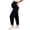 Black, variant on Women's Maternity Denim Pants Casual Boyfriend Over The Belly Jeans Stretch Comfy Loose Fit Pregnant Pants Streetwear with Pockets