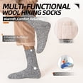 thumbnail image 6 of Mqamex 5-Pair Men's Quarter Crew Socks for Cold Weather, Cotton Rich Soft & Warm, Moisture-Wicking Business Casual Socks, Assorted Colors, 6 of 6