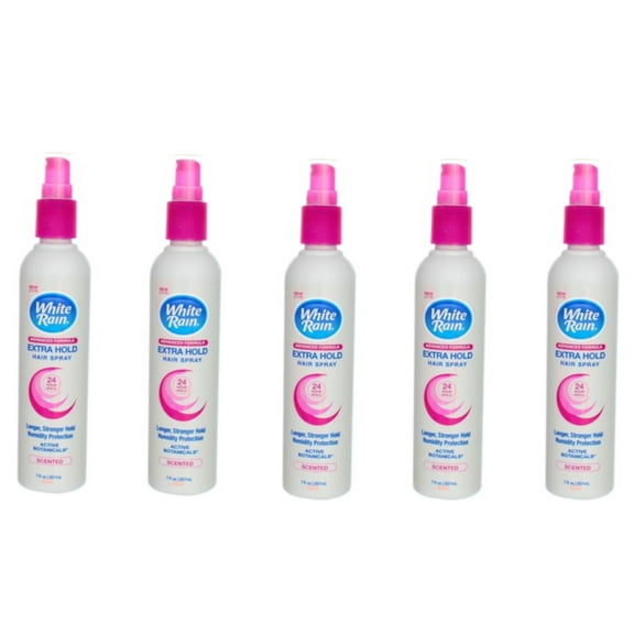 White Rain Non-Aerosol Hair Spray, Extra Hold, Scented 7 Oz. - Pack of 5