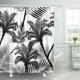 thumbnail image 1 of Cortina de Ducha ABPHQTO Paisaje Hojas de Palmera Abstracto Tropical poliéster 160x180 cm, 1 of 3