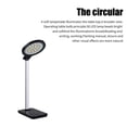 thumbnail image 4 of Lámpara De Carga Abs Multifuncional Luz De Escritorio Led Ajustable Con Cargador Para Estudio De Dormitorio De Oficina Monstrate HA026915-01, 4 of 7