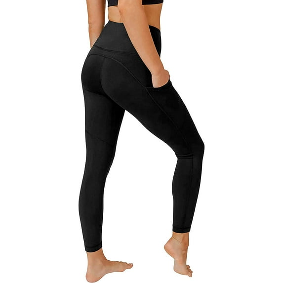 Emprella High waist tummy control black legging with 3 Pockets