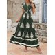 thumbnail image 4 of Vestido largo PRETTYGARDEN para mujer, verano 2025, cuello en V, estampado floral, 4 of 8