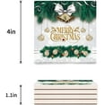 thumbnail image 3 of RYLABLUE Merry Christmas Set of 8 Coaster for Drinks, Absorbent Ceramic Stone Coasters Cup Mat with Cork Base for Home Kitchen Room Coffee Table Bar Decor, 3 of 4